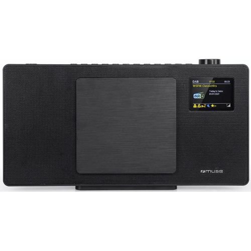 Schwarzes 40-watt-mikro-hifi-system mit bluetooth Muse M65DBT
