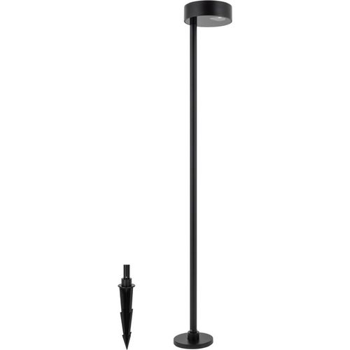 Außenlampe Aluminium LED IP54 100 cm Erdspieß Schwarz warmweiß 3000 K 400 lm Modern Stehlampe außen