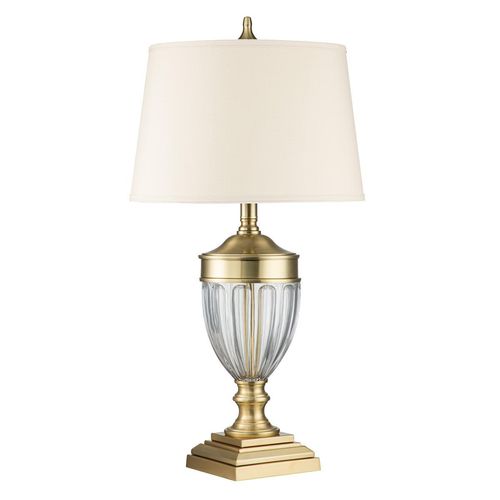 Dennison Tischleuchte messing gebürstet Quoizel QZ-DENNISON-BB