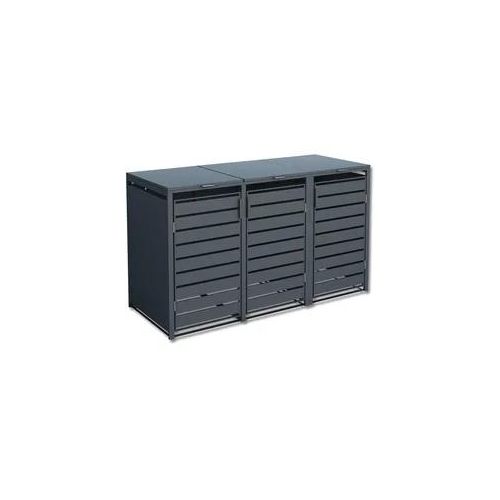 Tchibo - Mülltonnenbox - 200x80x116cm - anthrazit - Blech