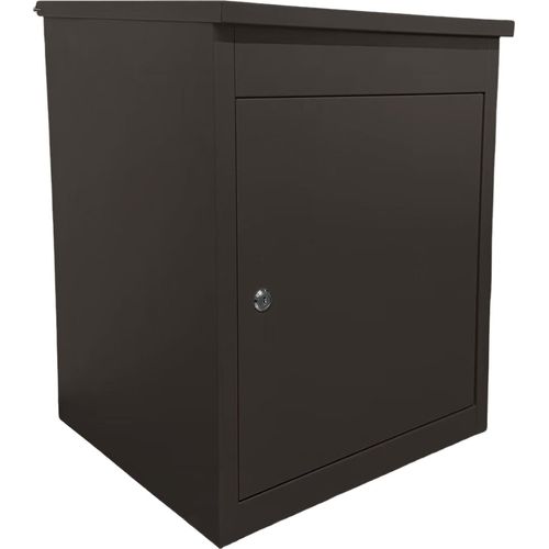 Paketkasten aus Edelstahl, zur Wand-/Bodenmontage