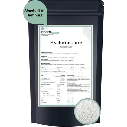 Hyaluronsäure - Natriumhyaluronat - Mittelmolekular (0.8–1.5 mDa, 0.7 g/ml) Feines Pulver (>100 Mesh) – 1kg