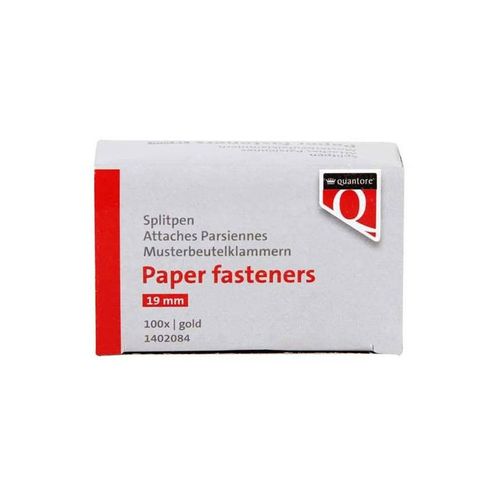 Quantore Split pin Gold 19mm 100 pcs.