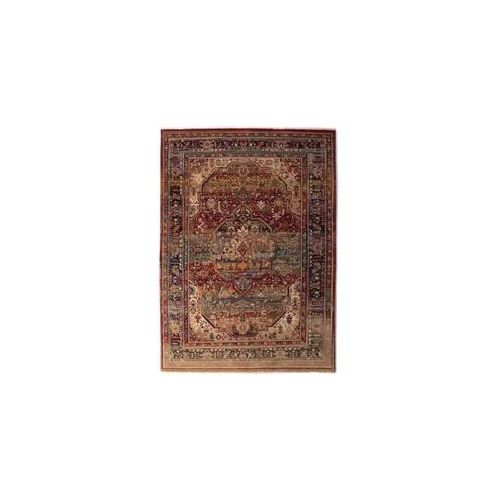 Wollteppich THEKO "Saharna 7518", rot, B:60cm H:12mm L:90cm, Wolle, Teppiche, reine Wolle, Orient-Optik, mit Fransen