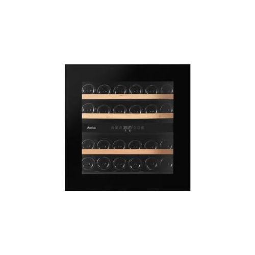 AMICA Einbauweinkühlschrank "WK 341 215 S", Energieeffizienz: F (A-G), schwarz, B:59cm H:59cm T:55cm, Weinkühlschränke