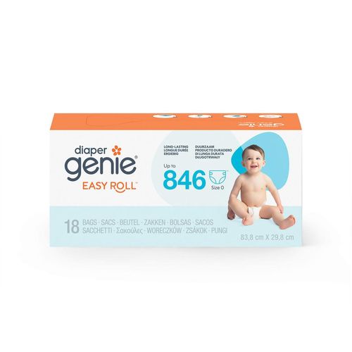 Angelcare Nachfüllkassetten Diaper Genie Easy Roll, Kunststoff, 18x18x8 cm, Pflegen, Wickeln, Windeleimer