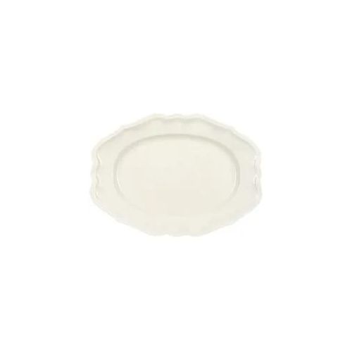 Servierplatte VILLEROY & BOCH "Servierplatte Manoir 37 x 26 cm weiß", weiß, Porzellan, Servierplatten, Servierplatte