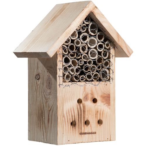 Insektenhotel WINDHAGER "Zur Post", natur, B:20,5cm H:27cm T:12,5cm, Insektenhotels, Insektenhotel, BxTxH: 20,5x12,5x27 cm
