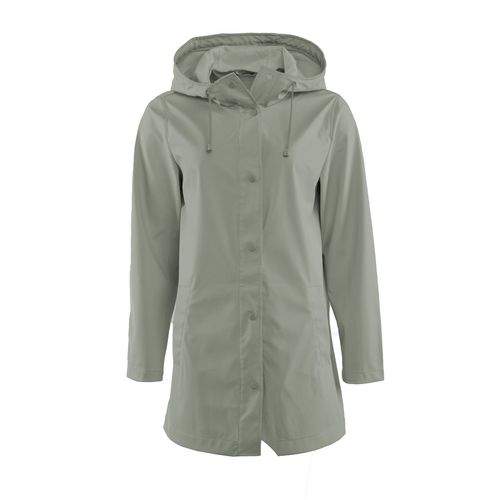 Outdoorjacke STOOKER WOMEN "JOYCE Outdoorjacke mit Kapuze", Damen, Gr. 40/42, grau (grün seagrass), Stoff, 100% Polyester, regular fit, Jacken Outdoorjacke, Outdoorjacke Langarm Kapuze Wind Regen für Damen