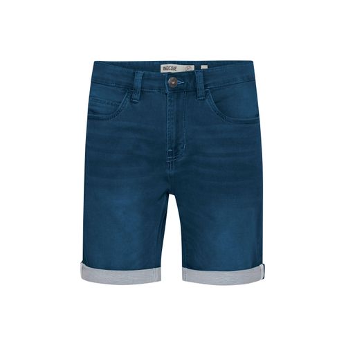 Jeansshorts INDICODE "Jeansshorts IDGodolf", Herren, Gr. L, N-Gr, blau (dunkelblau), Obermaterial: 80% Baumwolle CO. 18% Polyester PES. 2% Elasthan EL., Jeans Jeansshorts