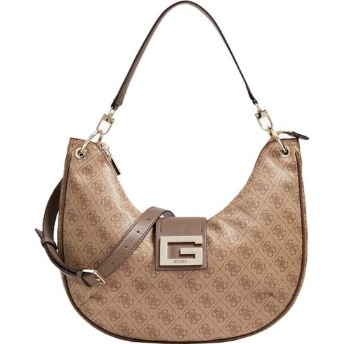Guess Brightside Frauen synthetische große Hobo Umhängetasche Lattee – EINHEITSGRÖSSE / Latte