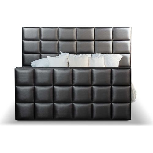 Schlafzimmer Betten Kunstleder Luxus Bett Boxspringbett 180 x 200 cm