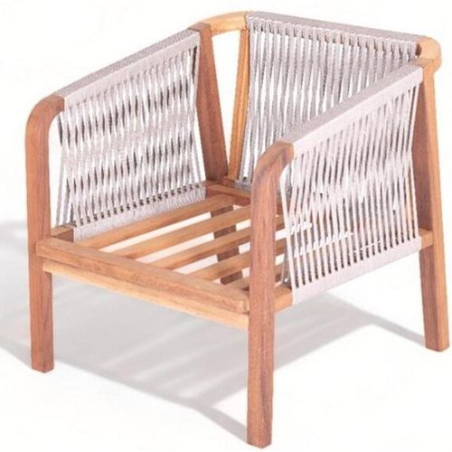 Outdoor Sessel Naturholzstuhl Stuhl Möbel Garten Sessel Relax Balkon Stühle