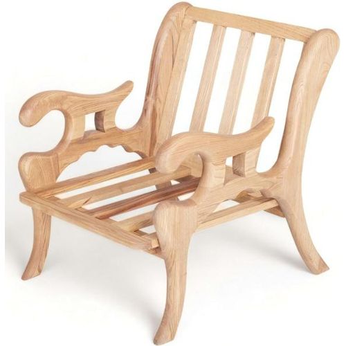 Naturholzstuhl Stuhl Sessel Stühle Outdoor Möbel Garten Balkon Sessel Relax