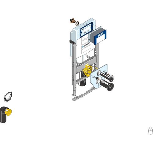 Geberit Huter Montageelement WWC UP320 E-Dose für Trockenbau, Vor- und Inwand, 1 Stk.