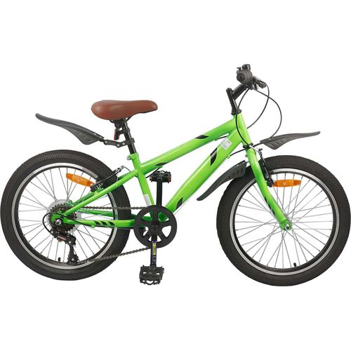 Kinderfahrrad 20 Zoll 6-Geschwindigkeit für 6-11 Jahre alt Grün