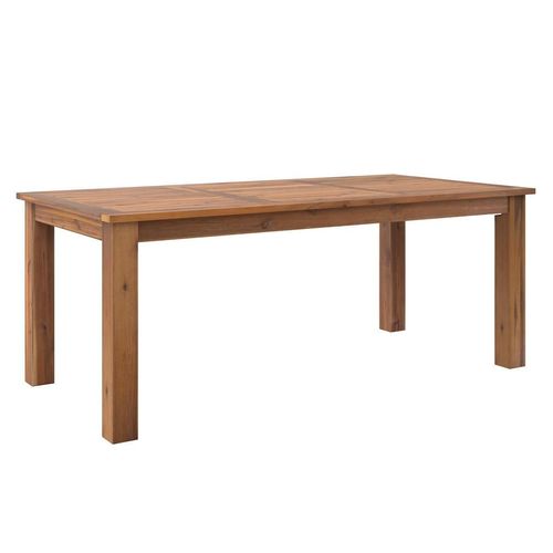 Ambia Garden Gartentisch, Akazie, Holz, Akazie, Schichtholz, rechteckig, 100x76x200 cm, FSC 100%, Gartenmöbel, Gartentische, Gartentische