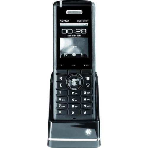 AGFEO DECT 60 IP - DECT-Telefon - 100 Eintragungen - Schwarz