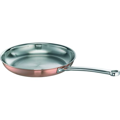 Schulte-Ufer DE LUXE I FRY PAN 9550-28I Bratpfanne, 28 cm max. Durchmesser, Kupfer, Induktionsherd-geeignet
