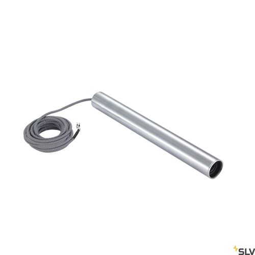 SLV 1002563 FITU PD E27 Pendelleuchte alu gebürstet 5m Kabel mit offenem Kabelende