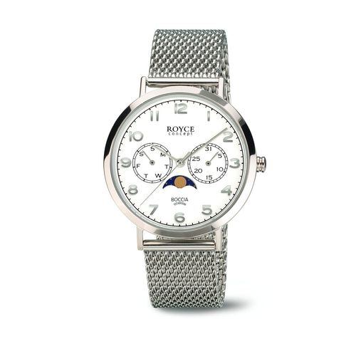 Boccia Royce Damen Uhr 3612-04 Titan Quarz Mondphase
