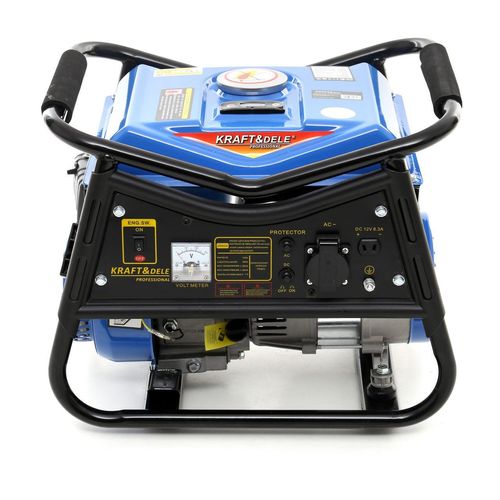 KRAFT&DELE Stromerzeuger 3PS 1500W 12/230V Benzin Stromaggregat Notstromaggregat Stromgenerator Aggregat