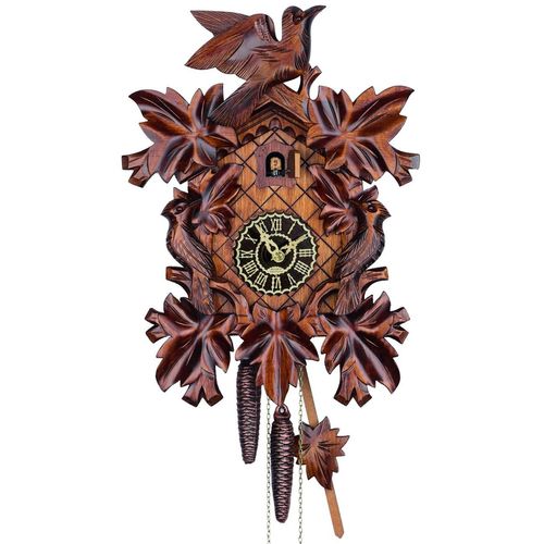 Trenkle - 1101-4_nu - geschnitzte Kuckucksuhr - Kettenuhrwerk 1 Tag - Kuckuck Classic