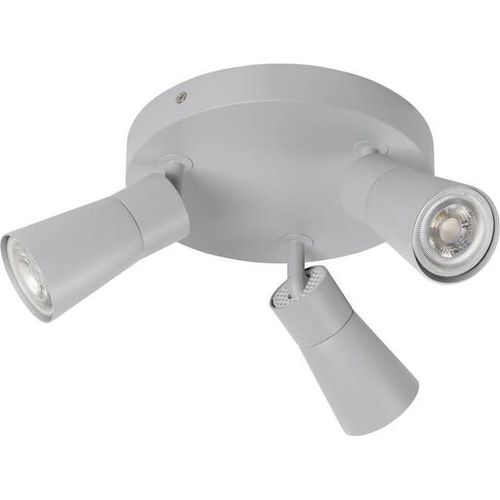 SLV PURI 2.0 Cone, Wand- und Deckenaufbauleuchte, rund, 3 x max. 6W GU10, grau 1008339