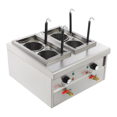 Nudelkocher, Elektrischer Nudelkocher, Bequeme Nudelkochmaschine, Nudelkocher, Silber