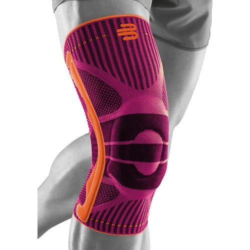 Kniebandage BAUERFEIND "Knee Support", Gr. M, pink, Obermaterial: 57% Baumwolle, 41% Polyester, 2% Elasthan, Bandagen Kniebandage