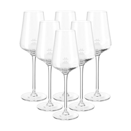Aperitifglas LEONARDO "Digestifgläser geeicht Puccini Gastro-Edition 4 cl 6er Set transparent", bunt (transparent), Glas, Trinkgefäße