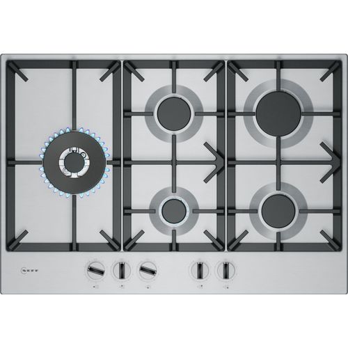 NEFF Gas-Kochfeld "T27CIS8N0", edelstahl, B:75cm H:4,5cm T:52cm, Kochfelder