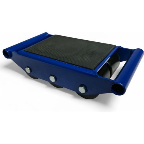 Panzerrollen 6t Transportrollen mit 6 Nylonrädern Auflagefläche 260x170 mm Transportfahrwerk Industrie für Maschinenumzug, Lager Werkstatt Schwerlast