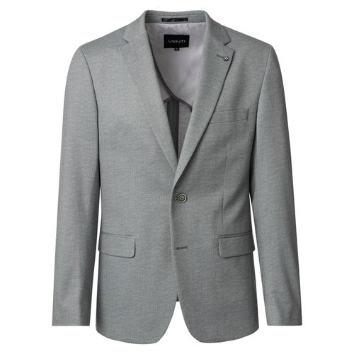 Sakko VENTI "VENTI Sakko uni", Herren, Gr. 54, grau (hellgrün), 60% Polyester, 35% Viskose, 5% Elasthan, Sakkos Sakko