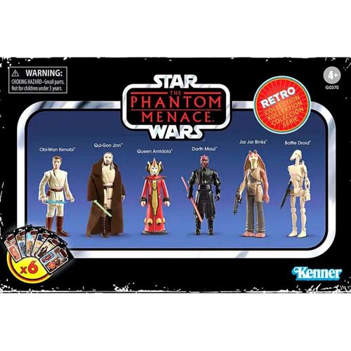 Star Wars Phantom Menace Actionfiguren-Set, 9,5 cm