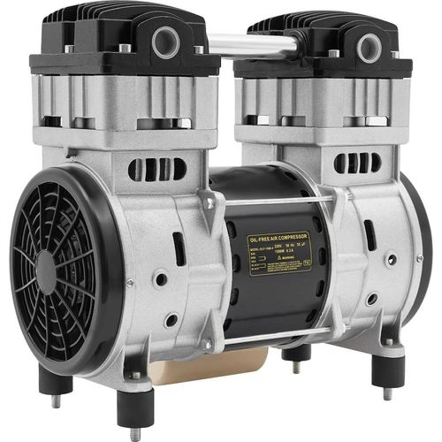 Luftkompressor-Pumpenkopf - OLF-1500-4 - Ölfrei - 1500 W - 140 L/min - 1380 U/min - Vollkupfermotor - Überhitzungsschutz 80°C - Grau