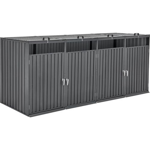 Trash Can Storage Garbage Can Storage Shed 4 x 52.79 Gal for Trash Cans