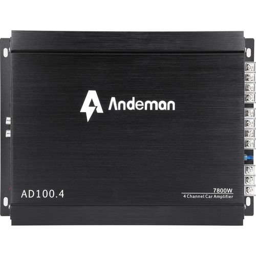 Autoverstärker - Endstufe - 4-Kanal Klasse AB - 7800 W Spitzenleistung - 200 W RMS - 12–13,8 V - Schwarz