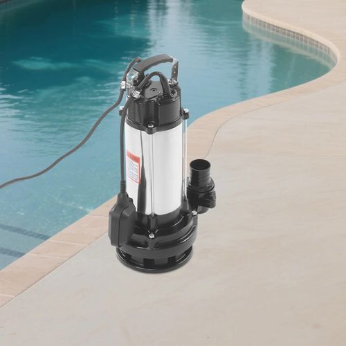 Tauchpumpe für Abwasser - Vibrationspumpe - 2200 W - Edelstahl - Für Schmutzwasser/Abwasser - 230 V EU-Stecker - CE