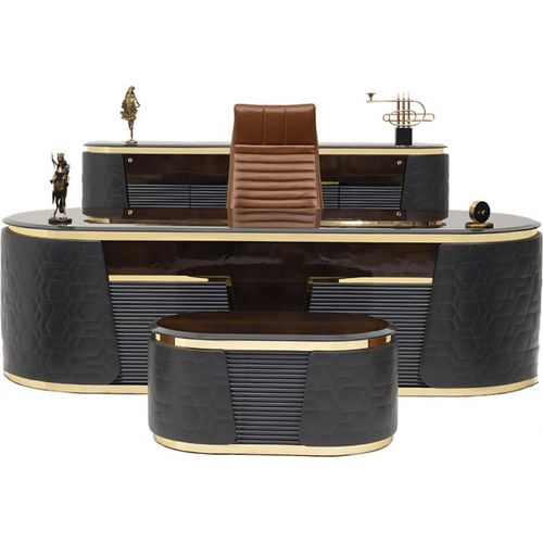 Luxus Schreibtisch Tische Holz Büro Tisch Arbeitstisch Chef Arbeitszimmer