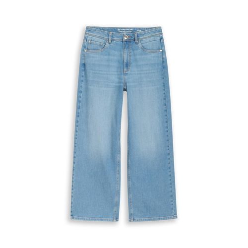TOM TAILOR Damen TTNELMA CULOTTE Jeans, blau, Uni, Gr. 28/28
