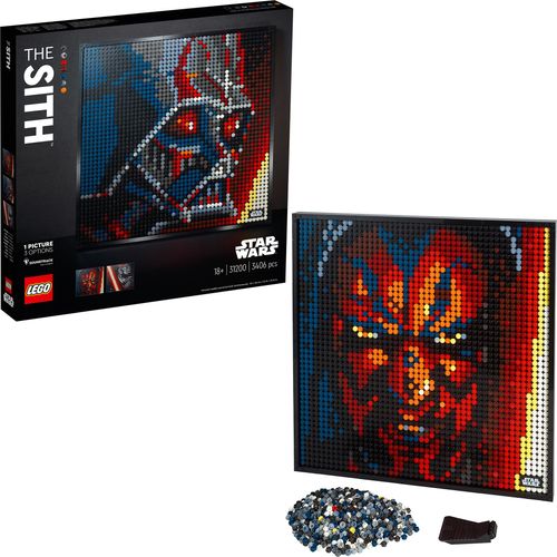 LEGO 31200 Art Star Wars The Sith - Kunstbild, Poster und Wanddeko zum Basteln, DIY Puzzle für Erwachsene, tolles Geschenk