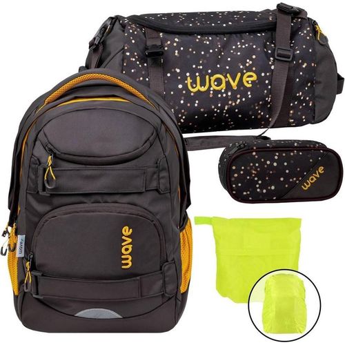 Wave Schulrucksack Set Mädchen Jungs "Sand" mit Regenschutz