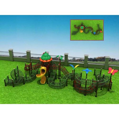 Sportkomplex im Freien Kinderklettergarten Spielplatz Öffentlich Freizeitpark