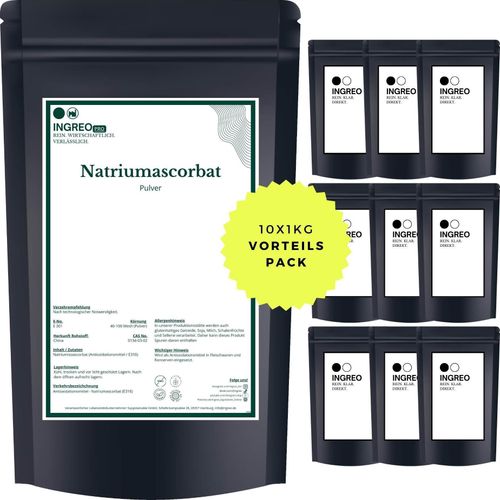 Natriumascorbat Pulver (40-100 Mesh) – 10kg (10X1kg)