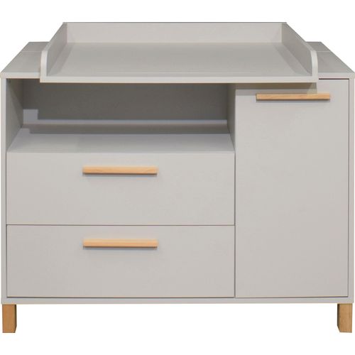 Wickelkommode MÄUSBACHER "Olivia", kreidegrau, kreidegrau, Wickelkommoden, Wickelkommode, Wickelkommode Breite "119"