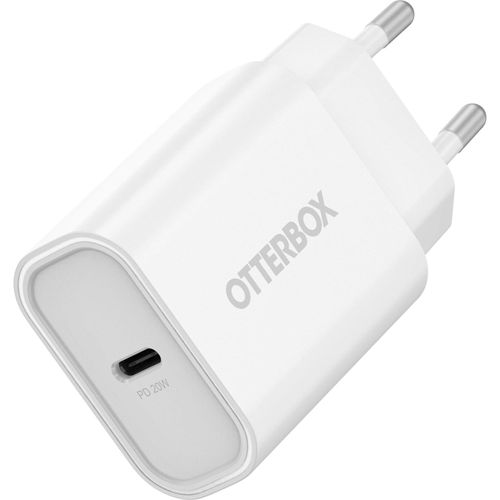 OTTERBOX USB-Ladegerät "Wall Charger 20W USB-C", weiß, B:10,01cm H:4,5cm T:10,01cm, Ladegeräte, USB-Power Delivery (PD), USB-Ladegerät