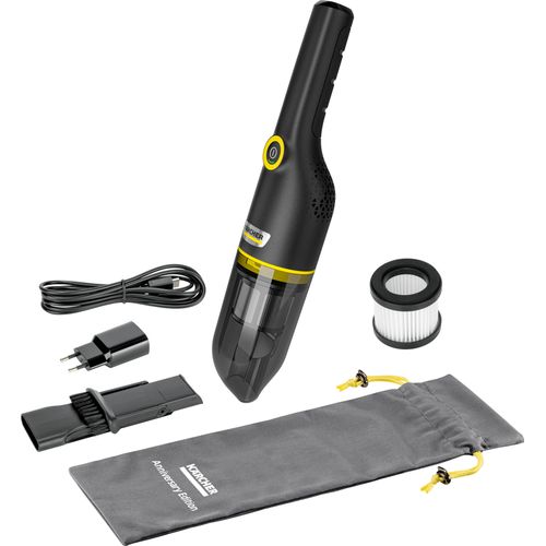 KÄRCHER Akku-Handstaubsauger "CVH Anniversary Edition", weiß, B:7,6cm H:7,6cm T:38cm, Akkusauger, Akku-Handstaubsauger