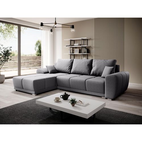 Sofagarnitur mit Stauraum TALULLA – grau, linke Ecke