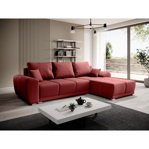 Sofagarnitur mit Stauraum TALULLA – rot, rechte Ecke